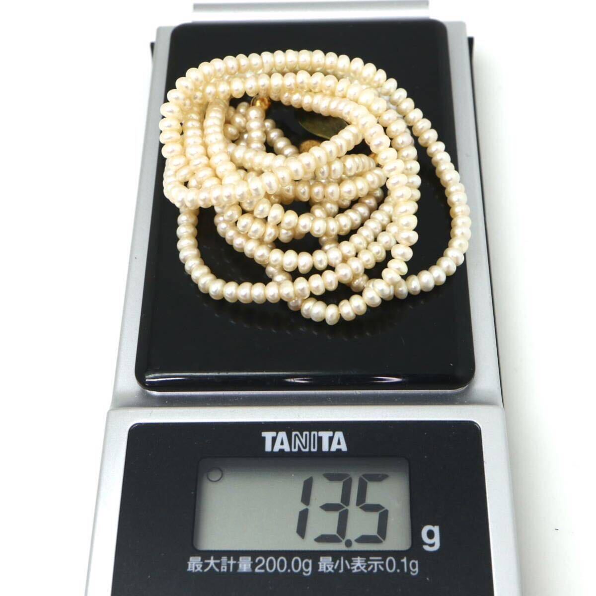 ◆本真珠ブレスレット◆A 約13.5g 約19.0cm 3.0mm珠 pearl パール jewelry bracelet ジュエリー CB5/DB3の画像6