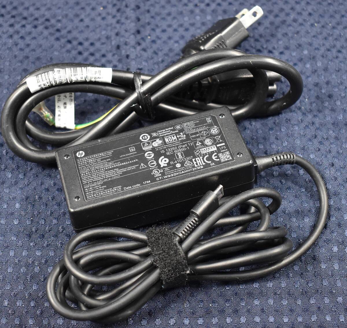 (送料無料) HP TPN-CA01/TPN-DA01 USB Type-C 45W 15V-3A 12V-3A 5V-2A ACアダプタ A045R059L (HP Elite x2 1012 G1等対応 (管:HaN-0S