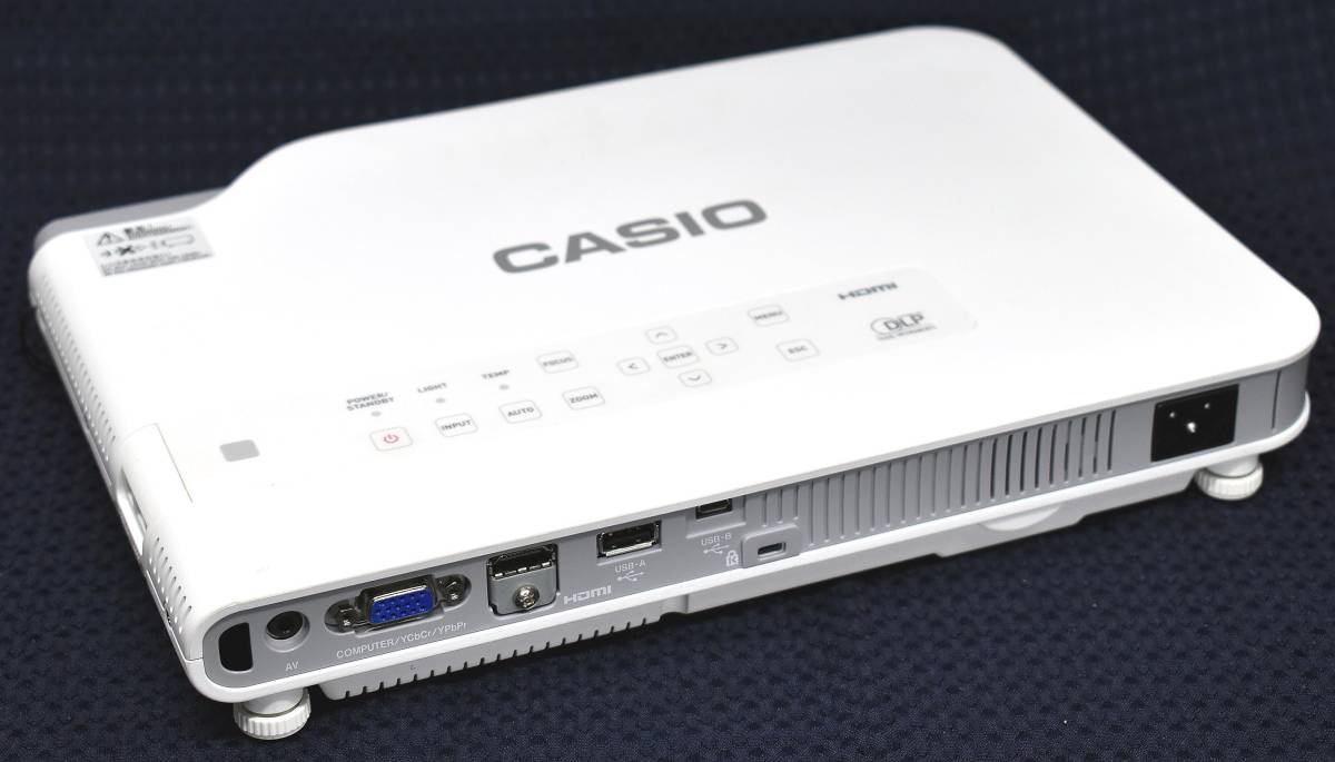 1円スタート 使用時間 13H(使用時間短い) CASIO カシオ XJ-A257 3000ルーメン WXGA HDMI リモコン付 スリムモデル プロジェクター(NS13)