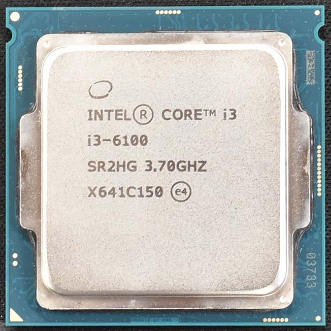 Intel Core i3-6100 SR2HG LGA1151 Socket1151 Skylake-S TDP 65W (動作確認済 中古品) (管:PCC0 x9sの画像1