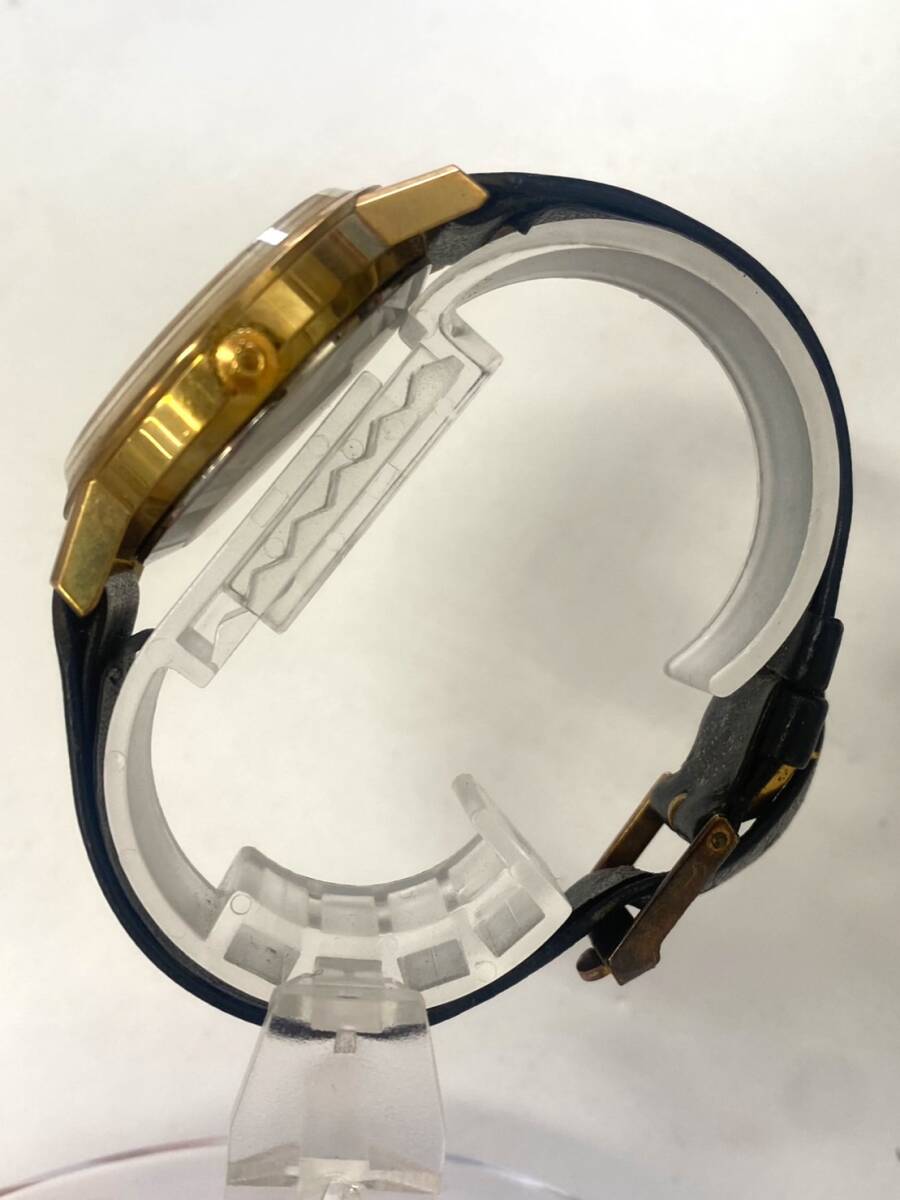 OMEGA オメガ Seamaster シーマスター 腕時計 自動巻き デイト ゴールド文字盤 ラウンドフェイス yt040404_画像6