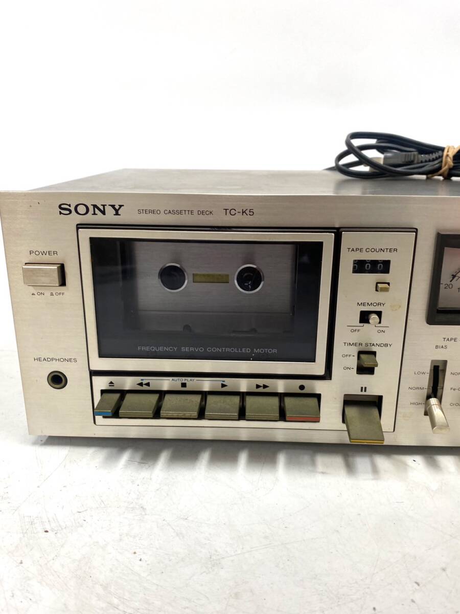 SONY ソニー カセットデッキ TC-K5 オーディオ機器 音響機器 通電確認済み mt033102_画像4