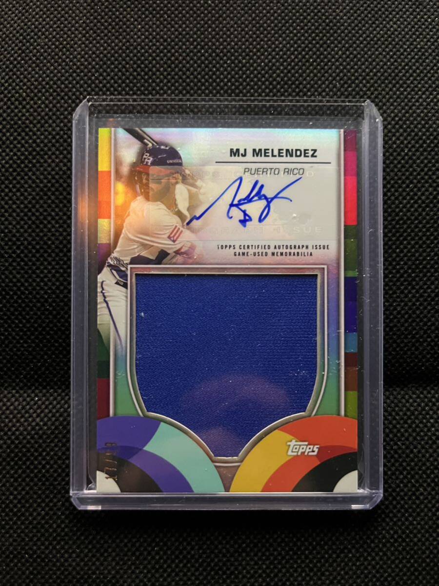 Topps 2023 World Baseball Classic MJ Melendez Relic auto /99の画像1