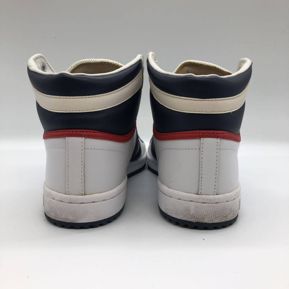 【24.5cm】Adidas Top Ten Hi 40Th Anniversary White Navy アディダス トップ テン ハイ 40周年記念 ホワイト ネイビー (D65161) 0065_画像4