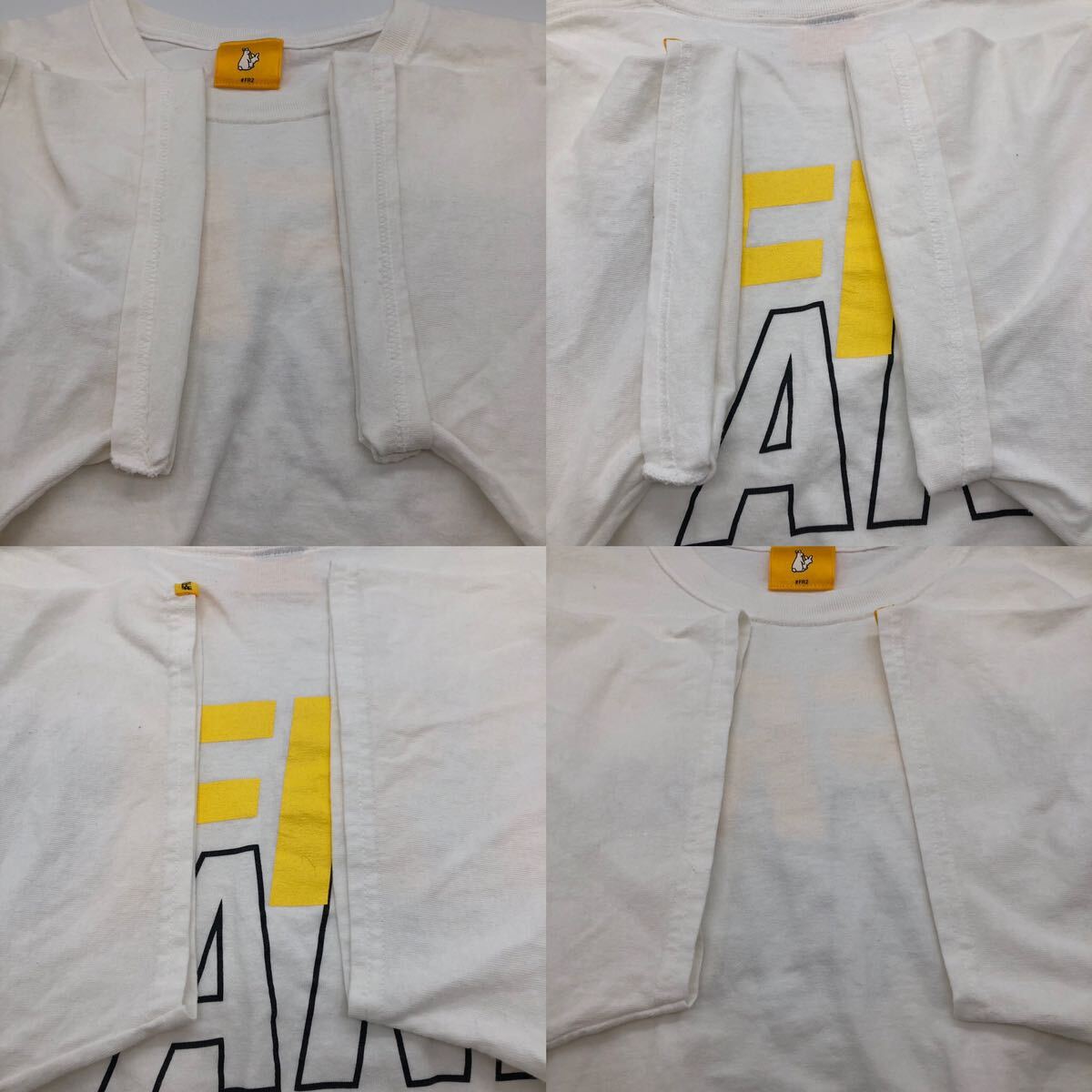 【XL】FR2 Wind And Sea Logo Print Tee shirt White エフアール2 ウィンダンシー バック プリント Tシャツ ホワイト 白 半袖 T244_画像5