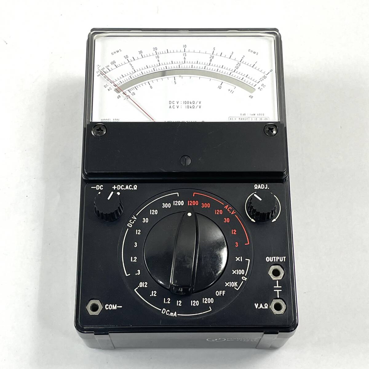 YOKOGAWA アナログテスター MODEL 3201 説明書付き 横河 回路計【現状販売品】24D 北TM3LABO_画像2