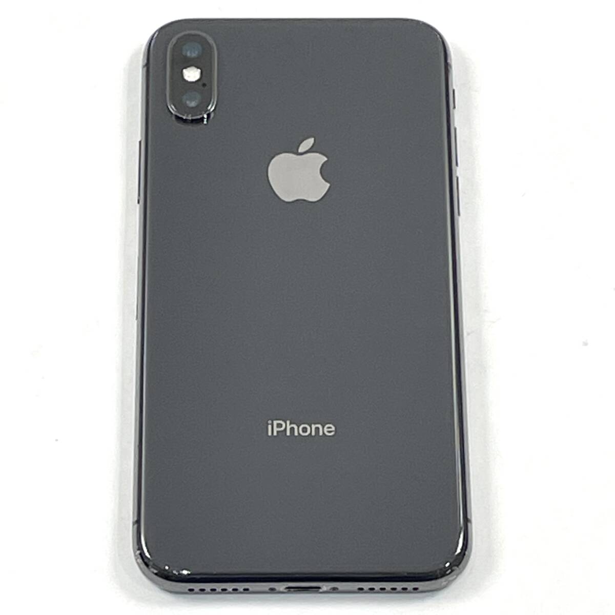 1円 Apple iPhone X スペースグレー 本体のみ バッテリー最大容量78％ IMEI判定〇 アップル アイフォン 24D 北2の画像1
