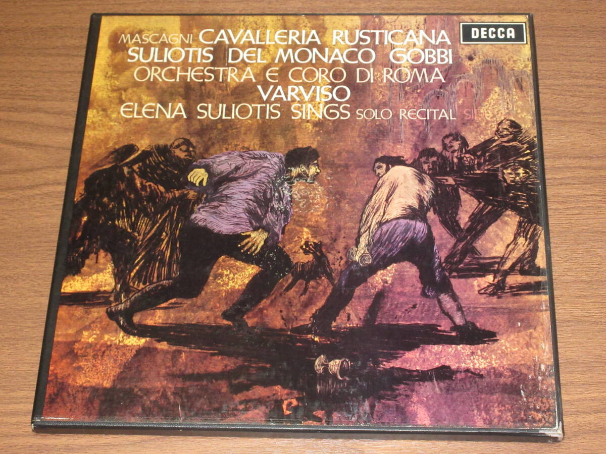 ◆英DECCA マリオ・デル・モナコ マスカーニ歌劇「カヴァレリア・ルスチカーナ」全曲 2LP オリジナル盤の画像1