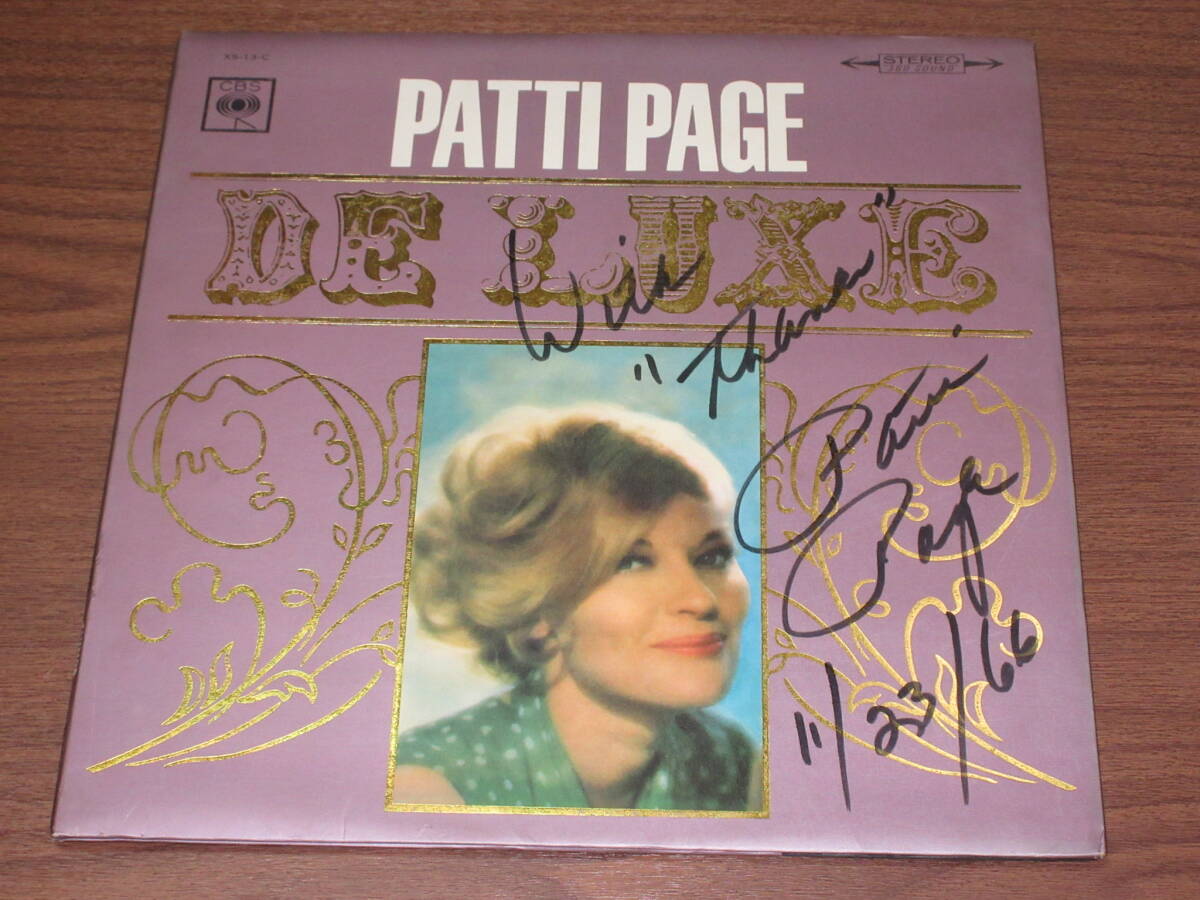 ◆廃盤 直筆サイン入り パティ・ペイジ デラックス テネシー・ワルツ PATTI PAGEの画像1