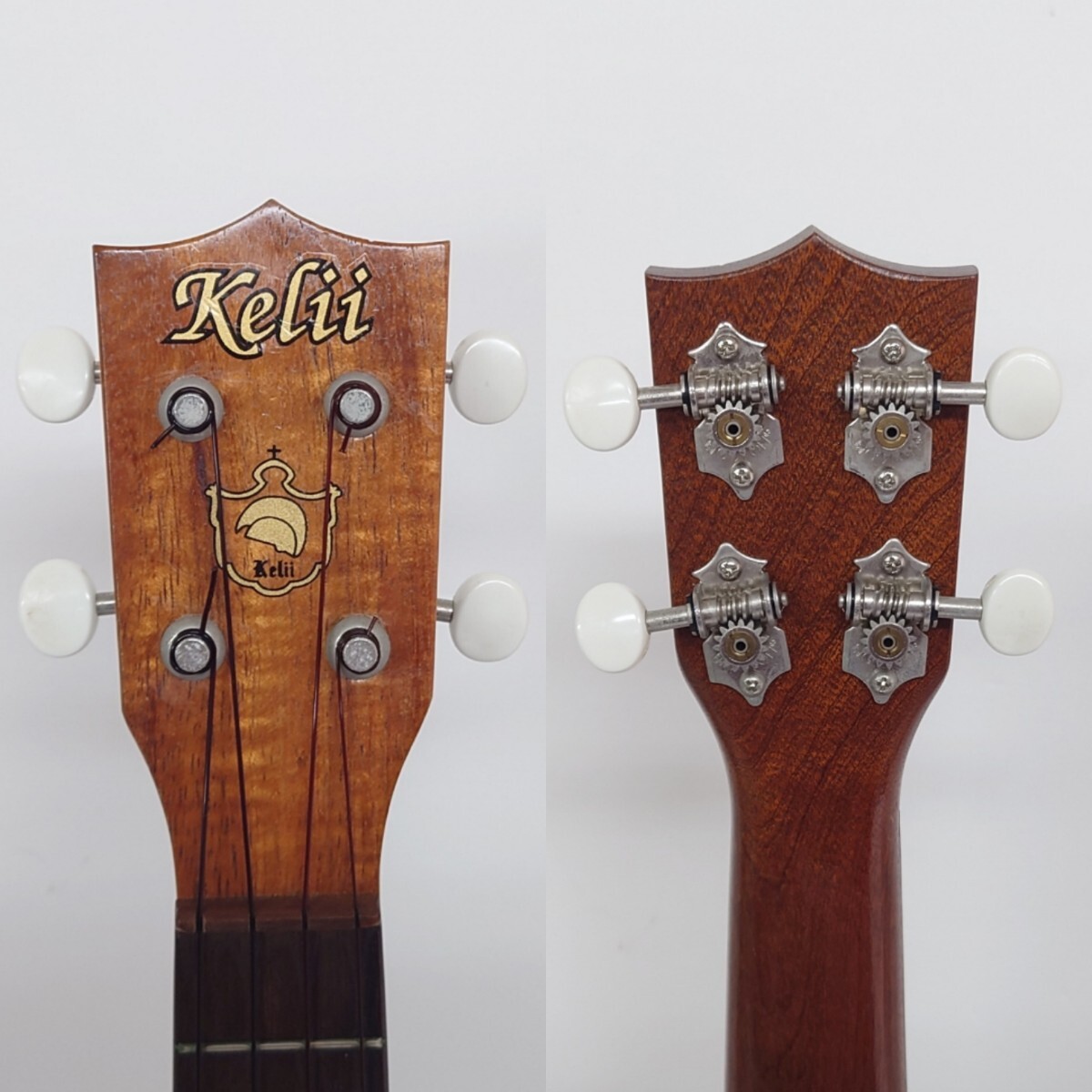 【R1-439】 美品 Kelii Ukulele 98-1277 #450 ケリィ ウクレレ HAWAII ハワイ 4弦 弦楽器 音楽 ソフトケース付 「K472」の画像5