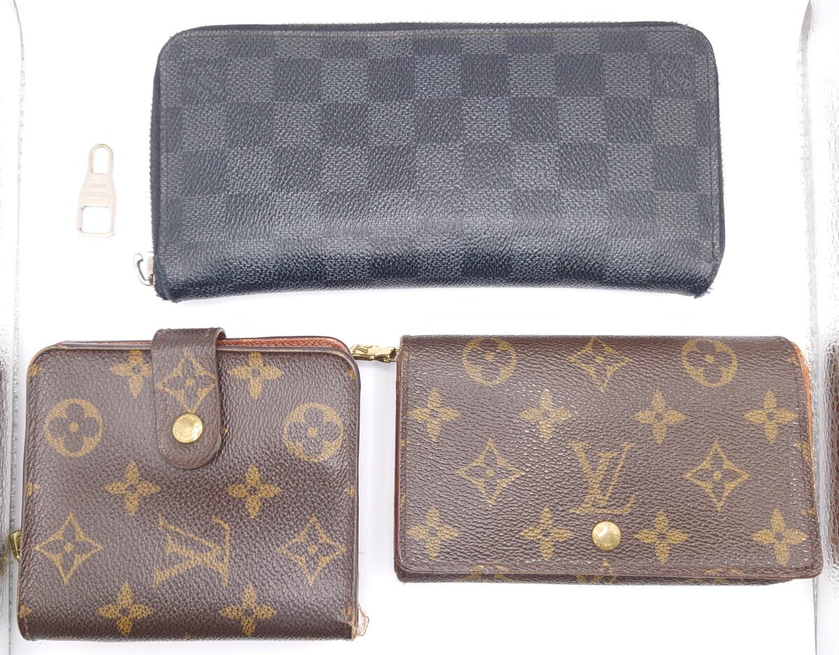 【N-107】 LOUIS VUITTON 財布 カードケース キーケース 6点セット ルイ ヴィトンモノグラム ダミエ グラフィット 長財布 2つ折り おまとめ_画像2