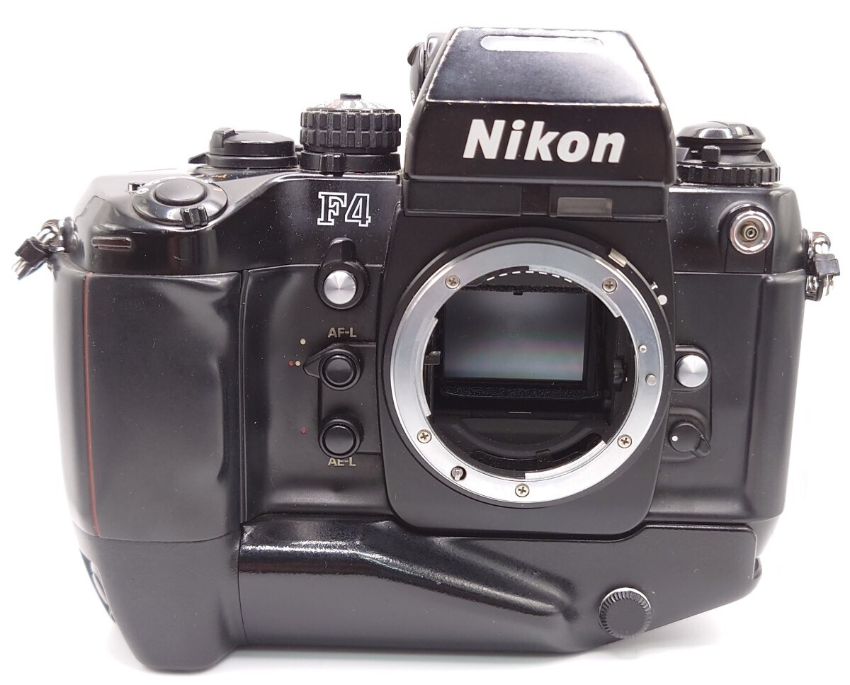 【SR-225】Nikon F4 フィルムカメラ 本体 MF-22 MB-21 バッテリーグリップ 付き 通電OK _画像2