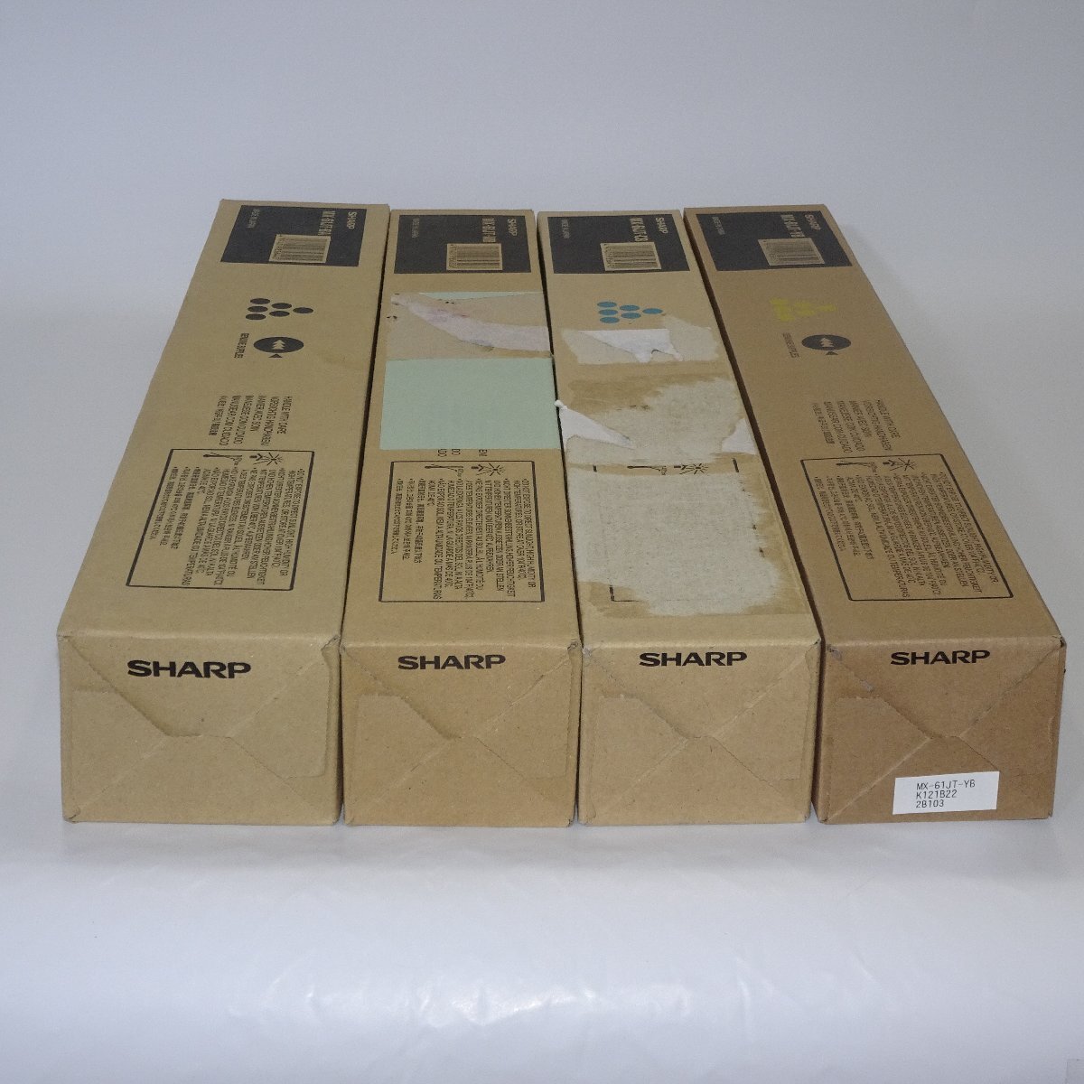 @@@4色セット SHARP シャープ 純正トナー MX-61JT-BA/CB/MB/YB MX-2650FN/MX-3150FN/MX-3650FN用 【送料無料】 NO.5183_画像5