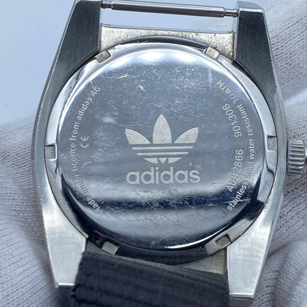 { rare operation goods } Adidas adidas Bliss Ben Divers rotation bezel Date waterproof men's wristwatch black face quarts 