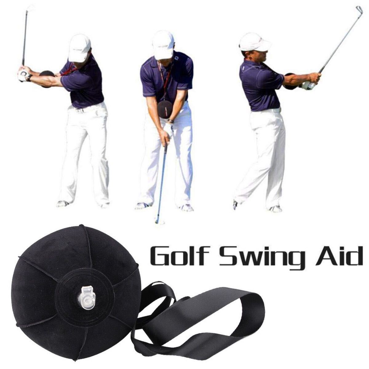 ゴルフ スイング 矯正 練習 ボール トレーニング 練習器具 姿勢 黒の画像2