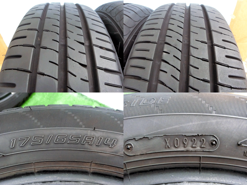 ☆１７５/６５Ｒ１４　８２S　ダンロップ　ＥＮＡＳＡＶＥ　ＥＣ２０４　：４本_画像2