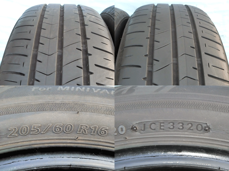 ☆２０５/６０Ｒ１６　９２Ｈ　ブリヂストン　ＥＣＯＰＩＡ　ＮＨ１００　ＲＶ　：２本　_画像2