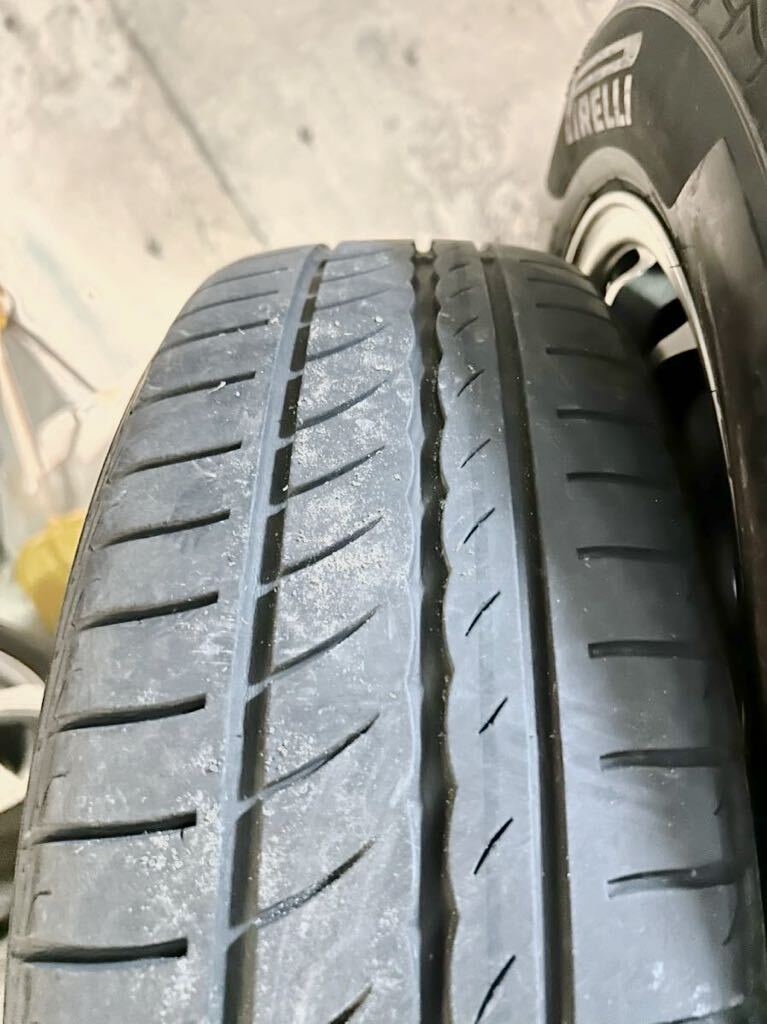 【手渡し可】175/65R14 ピレリ チンチュラート ブリヂストン製アルミホイール エコフォルム 5.5J +42 PCD100 4H フィット コルト ヴィッツの画像2