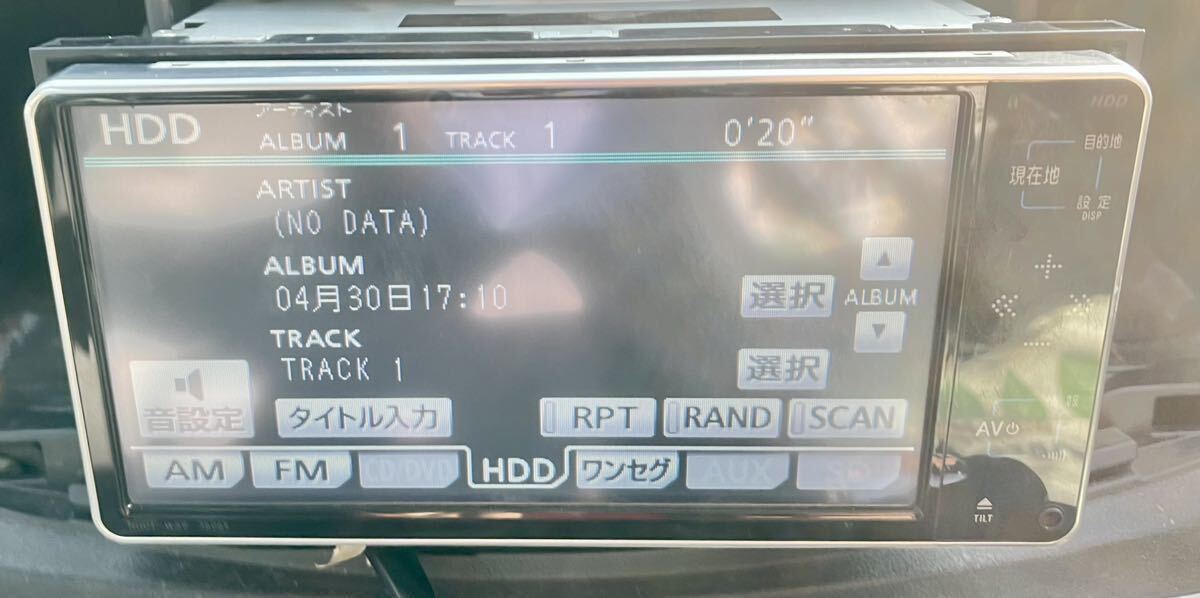  トヨタ・ダイハツ純正　DVD NHDT-W59 中古美品 Bluetooth・DVD・SD・AUX・ワンセグ対応 HDDナビ 2009年 動作確認済_画像8