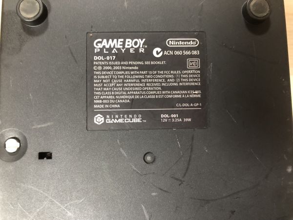 GC Game Cube body black Game Boy player set disk missing goods [ control 18060][B]