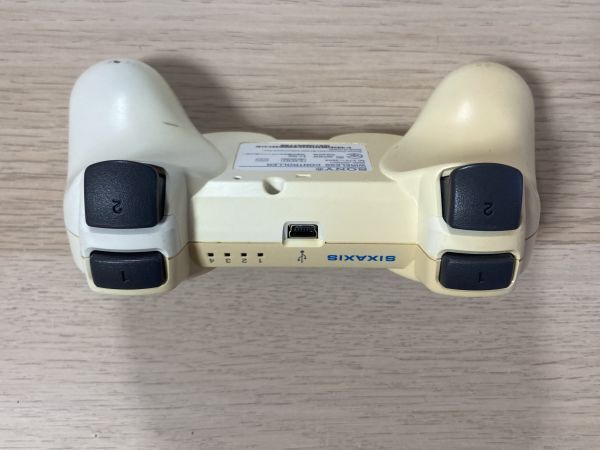PS3 周辺機器 SIXAXIS ワイヤレスコントローラー ホワイト 【管理 18367】【C】_画像3
