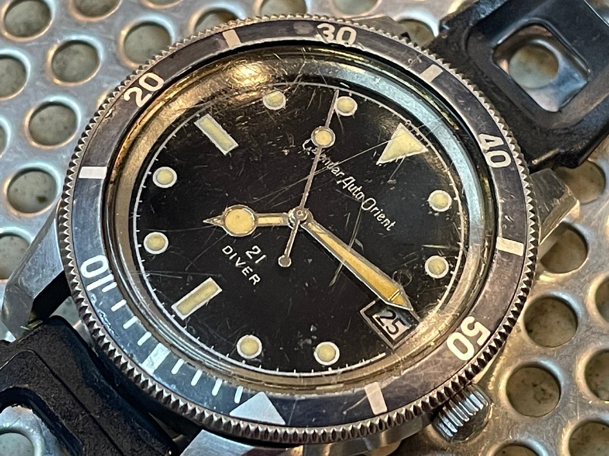 Orient オリエント カレンダーオートオリエント Calendar Auto Orient ダイバー Diver セイコー　シチズン ビンテージ 自動巻き 腕時計_画像2