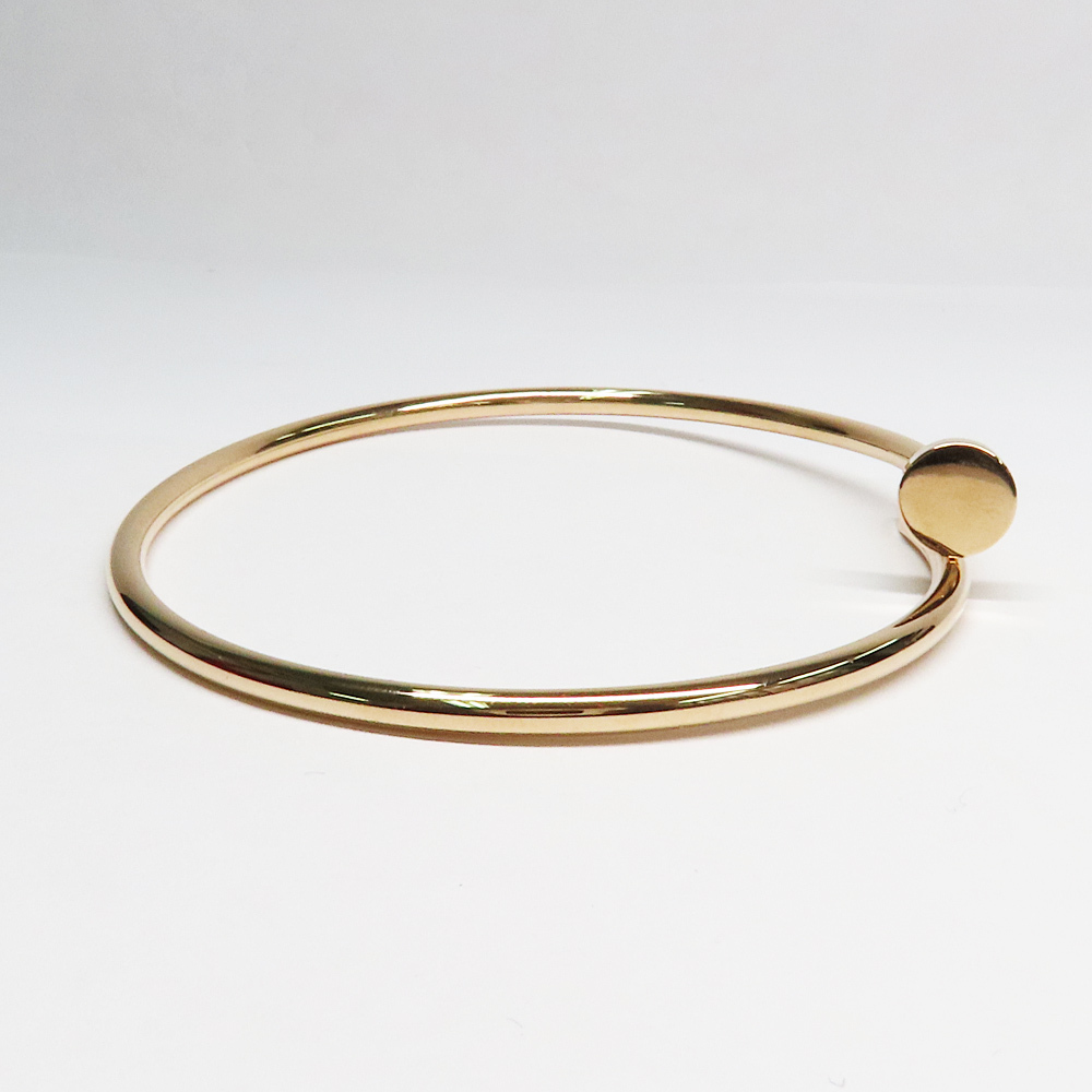 [ Nagoya ] Cartier ju -stroke ankle SM small model bracele 750PG K18 pink gold #18 men's lady's jewelry 