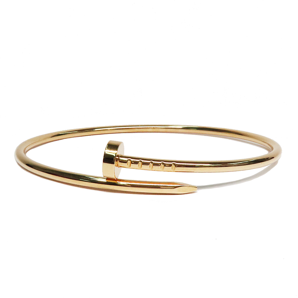 [ Nagoya ] Cartier ju -stroke ankle SM small model bracele 750PG K18 pink gold #18 men's lady's jewelry 