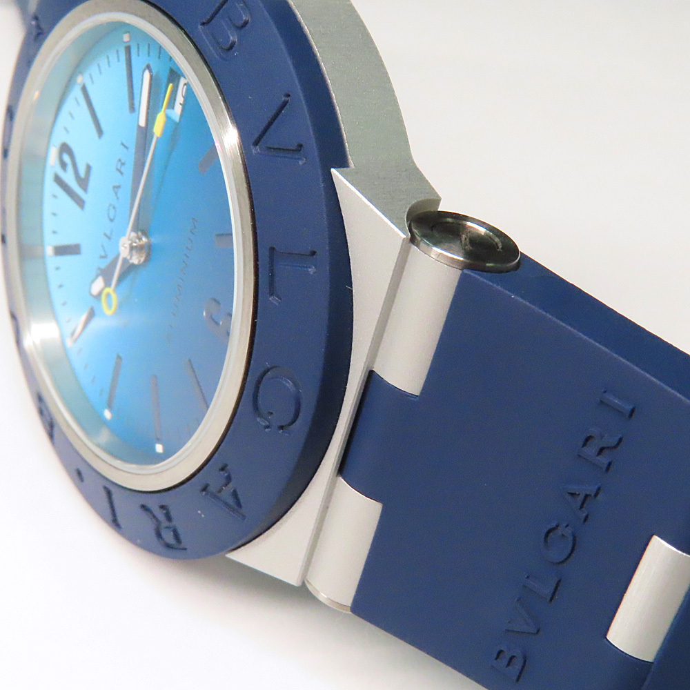 [ Nagoya ] BVLGARY aluminium Capri 103815 голубой BB40ATHMS 1000шт.@ ограничение самозаводящиеся часы продается отдельно ремень имеется наручные часы 