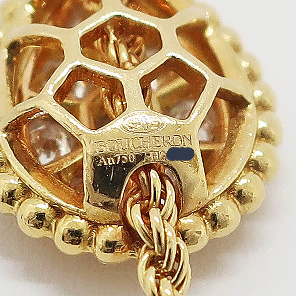 [ Tempaku ] Boucheron 750YGse Lupin bo M браслет маленький diamond примерно 5.0g JBT00365M ювелирные изделия K18 золотой 