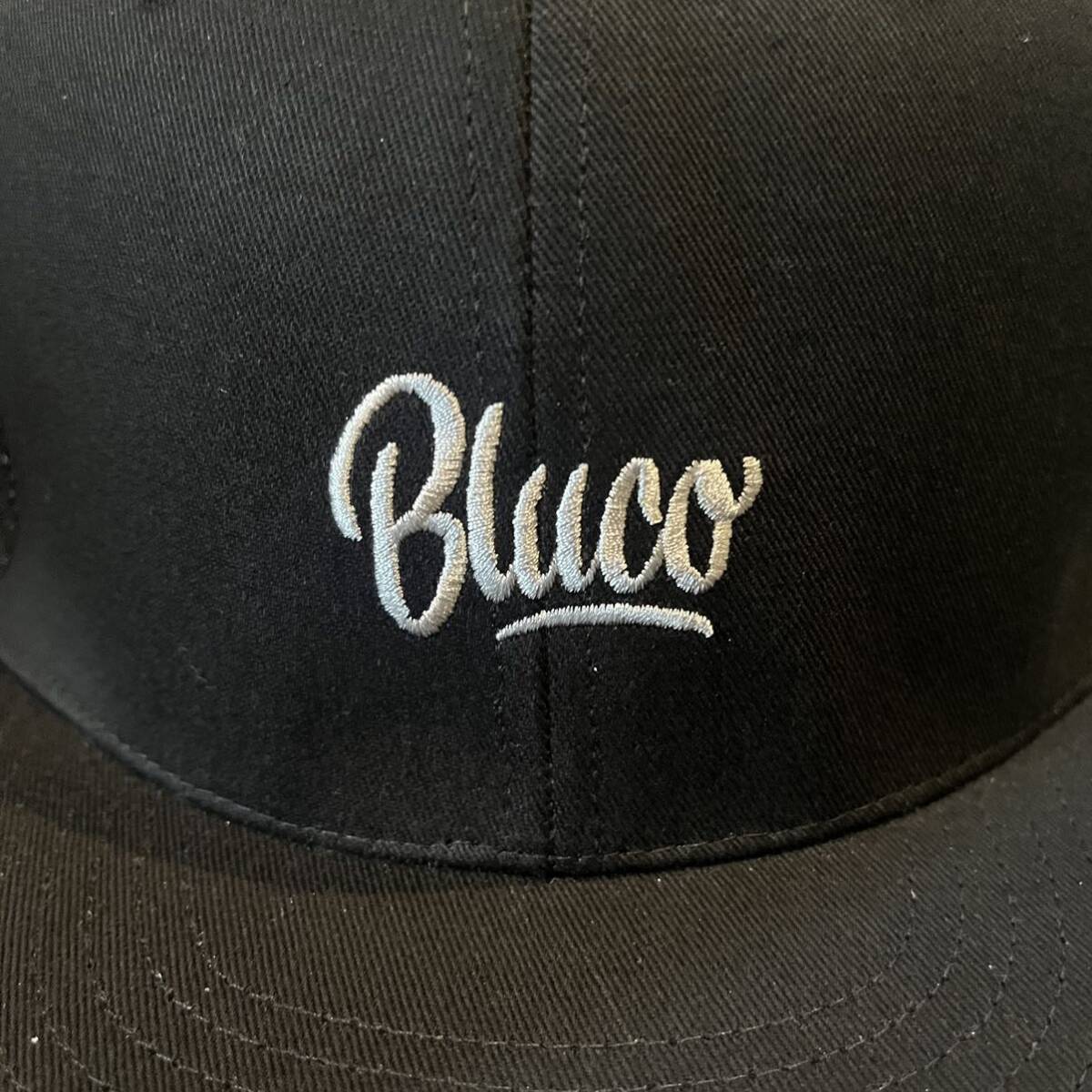 BLUCO/ブルコ 6パネルメッシュキャップ Sclipt ブラックの画像2