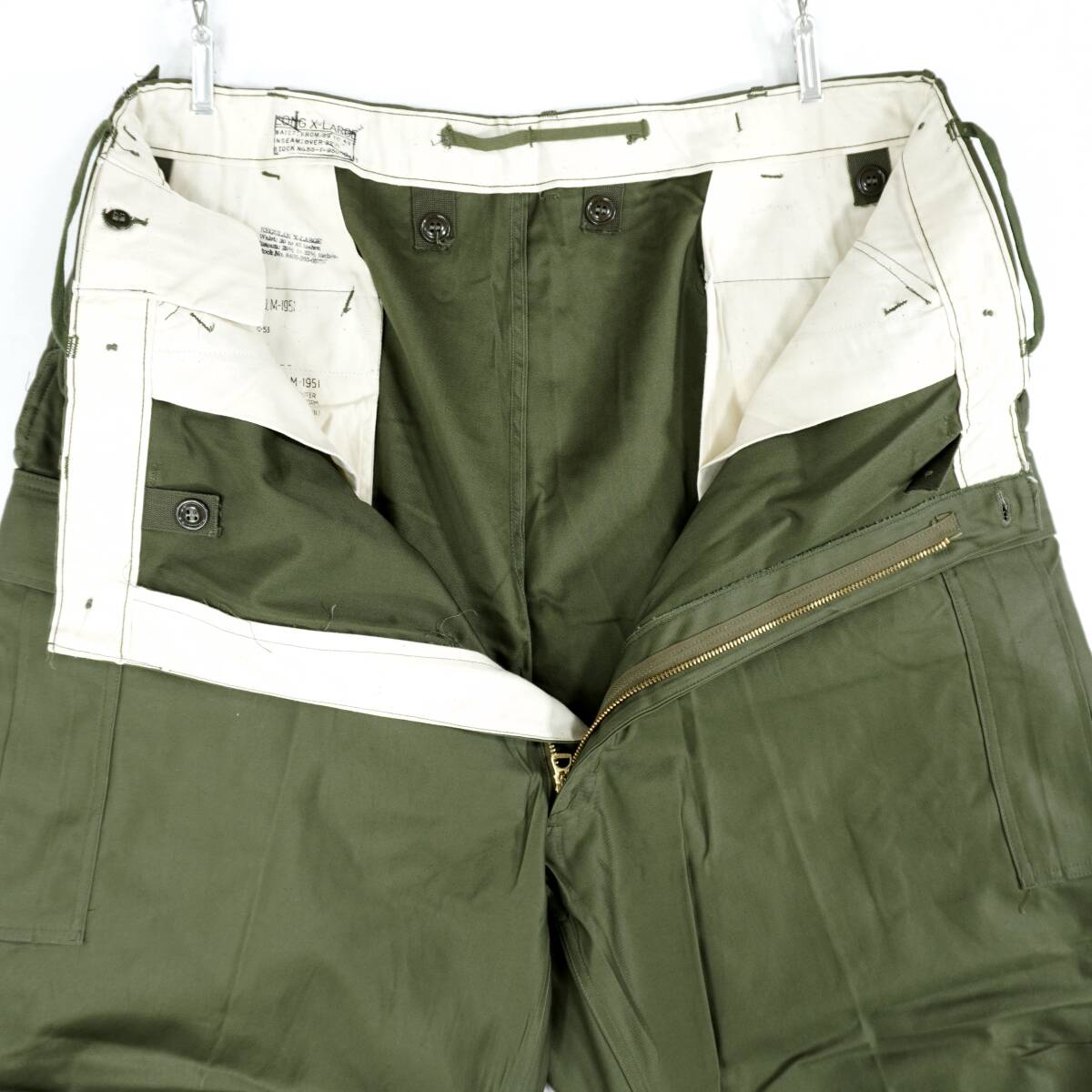 US ARMY M-1951 FIELD SHELL TROUSERS PA032 1950s Vintage Deadstock アメリカ軍 カーゴパンツ フィールドパンツ 1950年代 ヴィンテージ_画像8