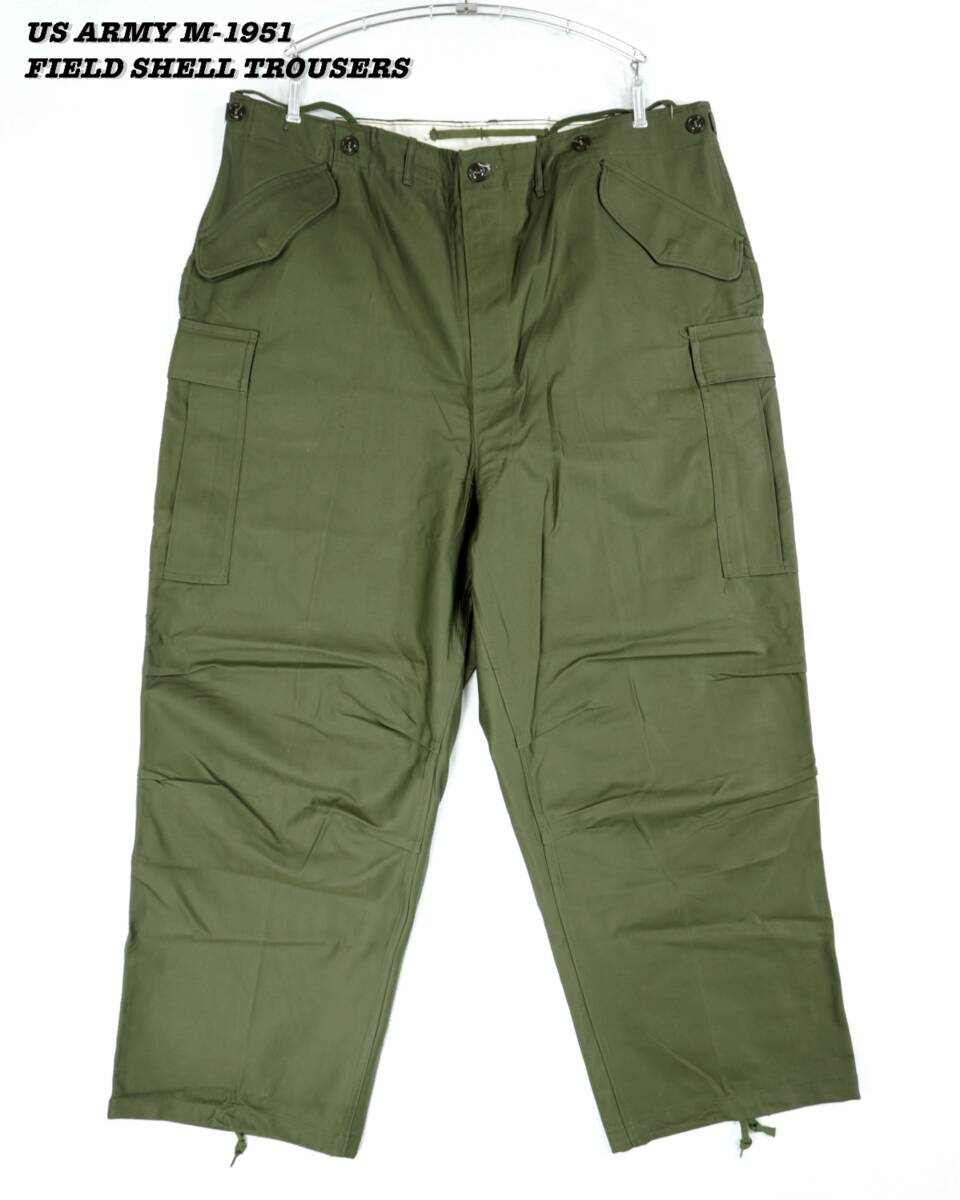 US ARMY M-1951 FIELD SHELL TROUSERS PA032 1950s Vintage Deadstock アメリカ軍 カーゴパンツ フィールドパンツ 1950年代 ヴィンテージ_画像1