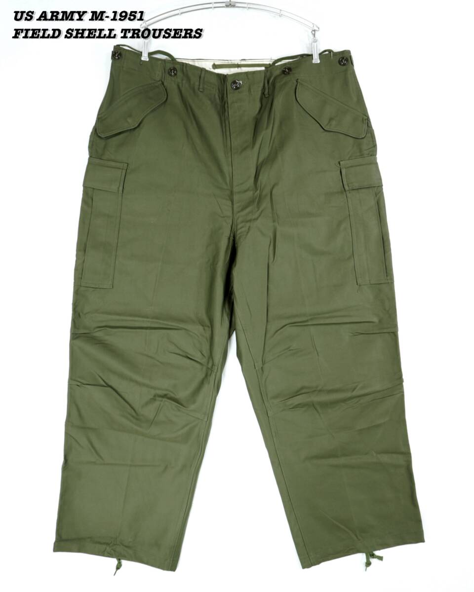 US ARMY M-1951 FIELD SHELL TROUSERS PA032 1950s Vintage US ARMY M-1951 FIELD SHELL TROUSERS PA032 1950s Vintage