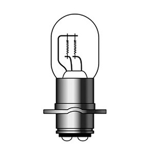 M＆H バイク ヘッドライト球 B2087 12V35/30W P15D25-3L B-2087_画像1