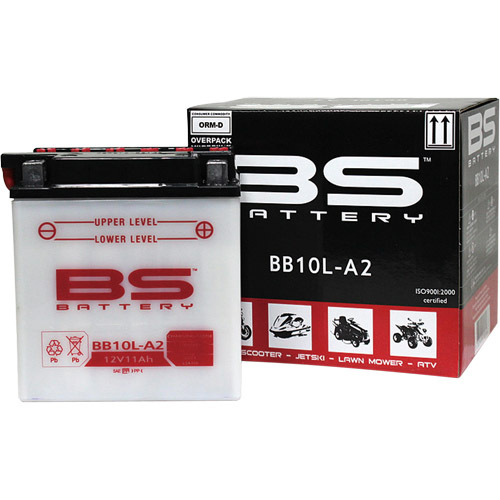 BSバッテリー(ビーエスバッテリー) バイク バッテリー BB10L-A2 (YB10L-A2互換) 液別 開放型バッテリーの画像1