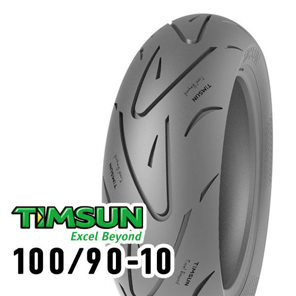 TIMSUN(ティムソン) バイク タイヤ ストリートハイグリップ TS660 100/90-10 56J TL フロント/リア TS-660_画像1
