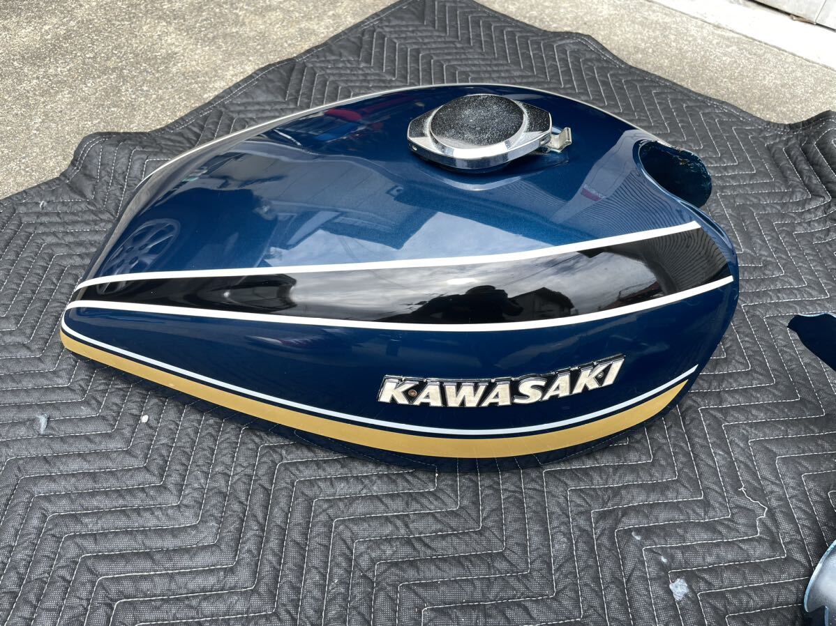 Kawasaki Z1/Z2 750RS カワサキ 純正外装セット サイドカバー タンク テールカウル 外装一式 の画像3