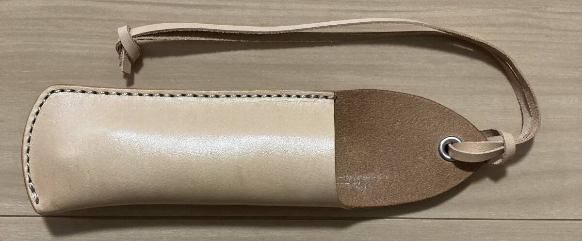 美品 FEDECA ナイフレザーケース タン【FOLDING、折畳式料理ナイフ専用】フェデカの画像3