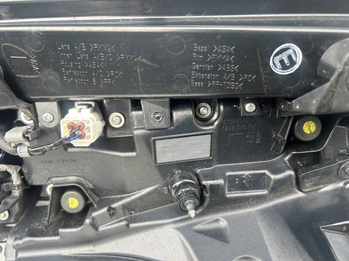希少 LEXUS 純正 レクサス アルファード LM LM350 左 テールライト テールレンズ 中古 レクサス純正品 インボイス領収書発行の画像5
