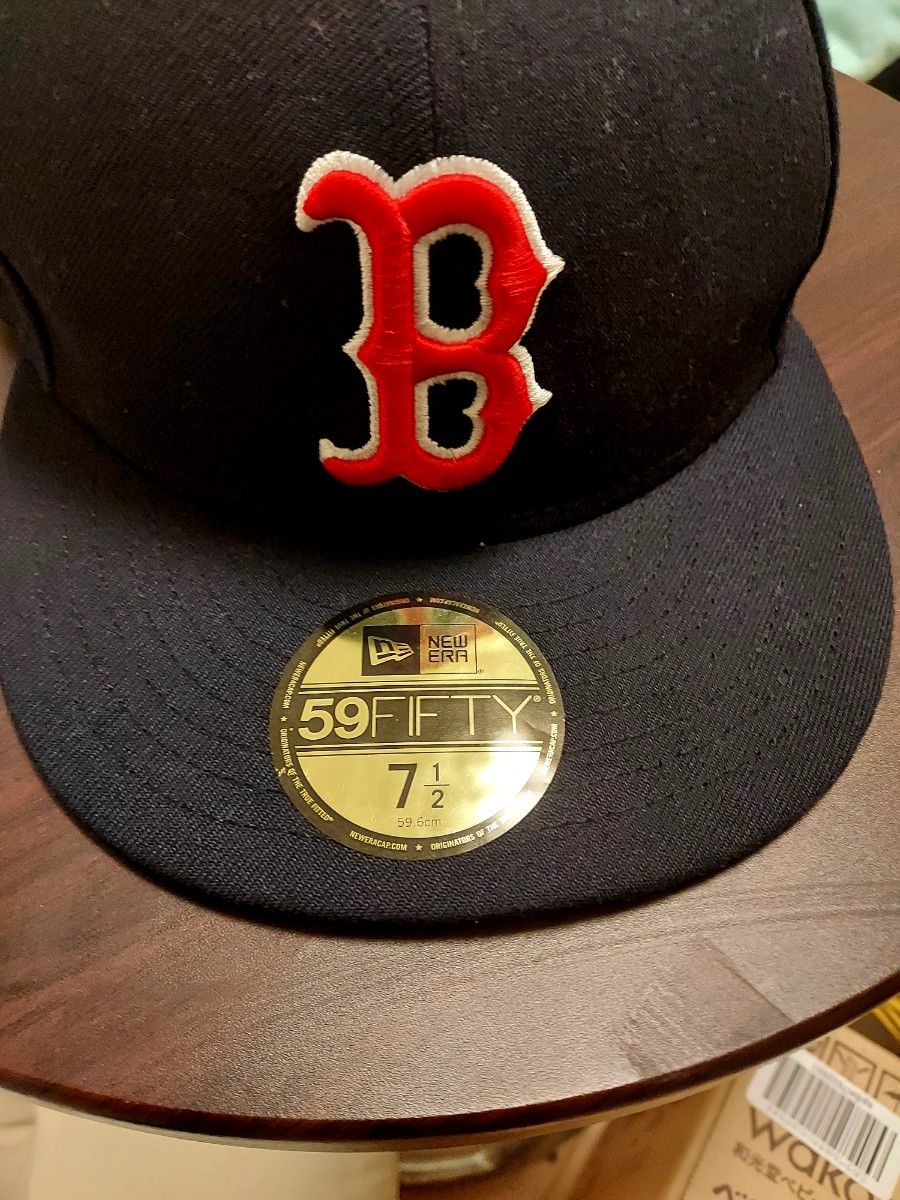 未使用　美品　ニューエラ　59FIFTY MLBオンフィールド ボストン・レッドソックス ゲーム　7.1/2