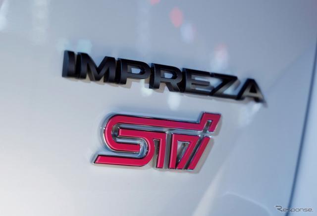 【インプレッサ・ＧＴ】STI Sport用 リヤオーナメント『IMPREZA＋STI』【スバル純正】★93079FL380の画像1