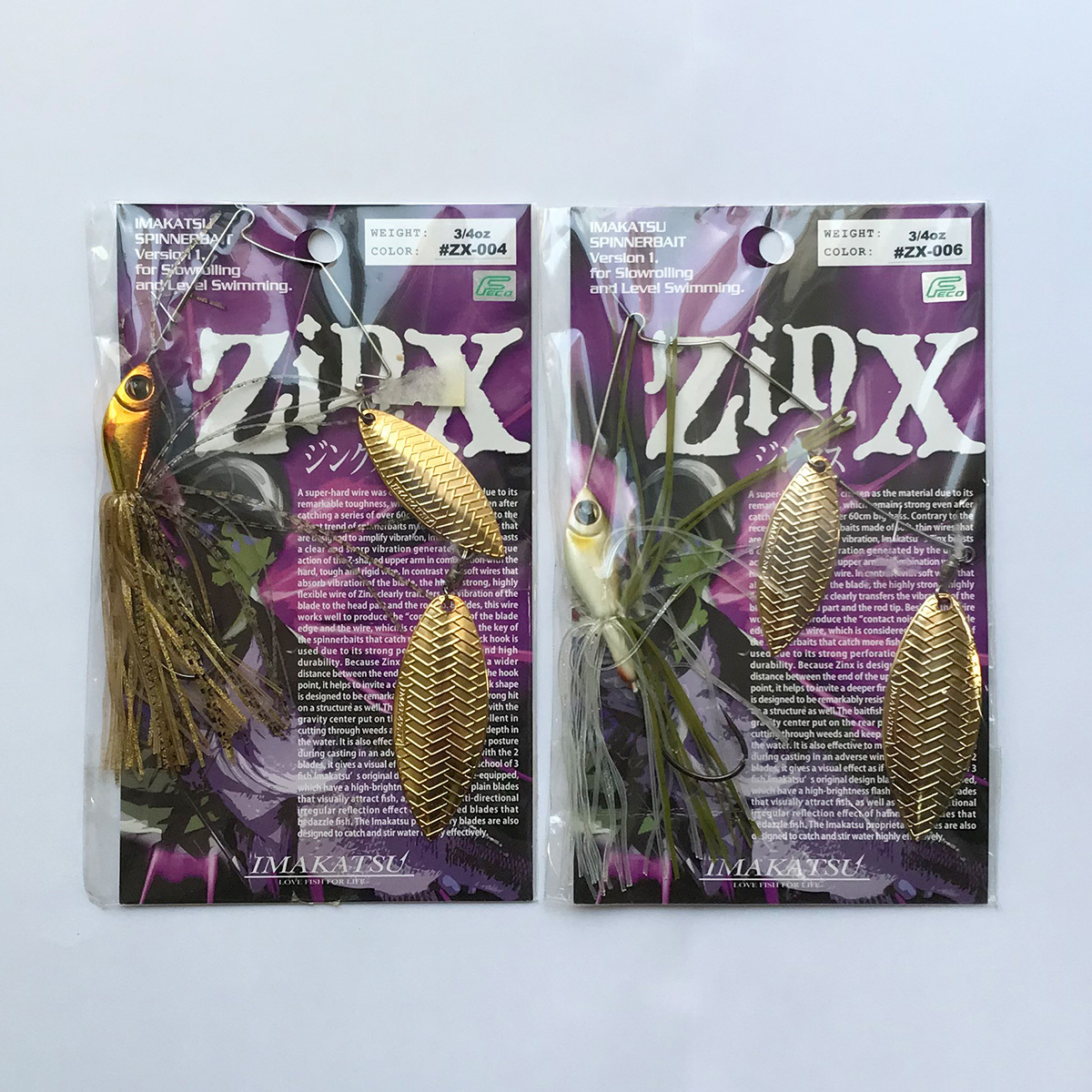 【未開封品】Zinx/ジンクス（3/4oz）金黒・アユ IMAKATSU/イマカツ_画像1