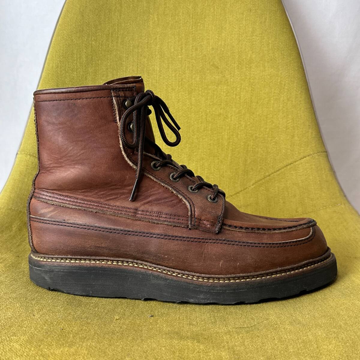 REDWING レッドウィング 1950 アイリッシュセッター50周年記念モデル 8.5 E 2000年 USA製 26.5相当 ブーツ シューズ 四角犬タグ ビンテージの画像7