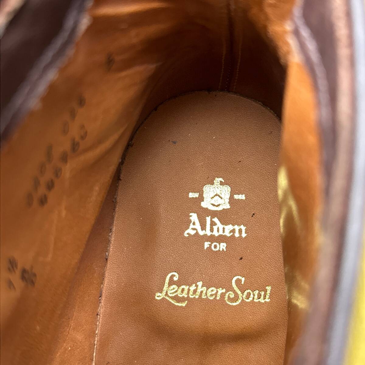 未使用 ALDEN オールデン Leather Soul別注 44696C アルパインカーフレースアップブーツ 7.5 D USA製 25.5相当 レザーシューズ_画像8
