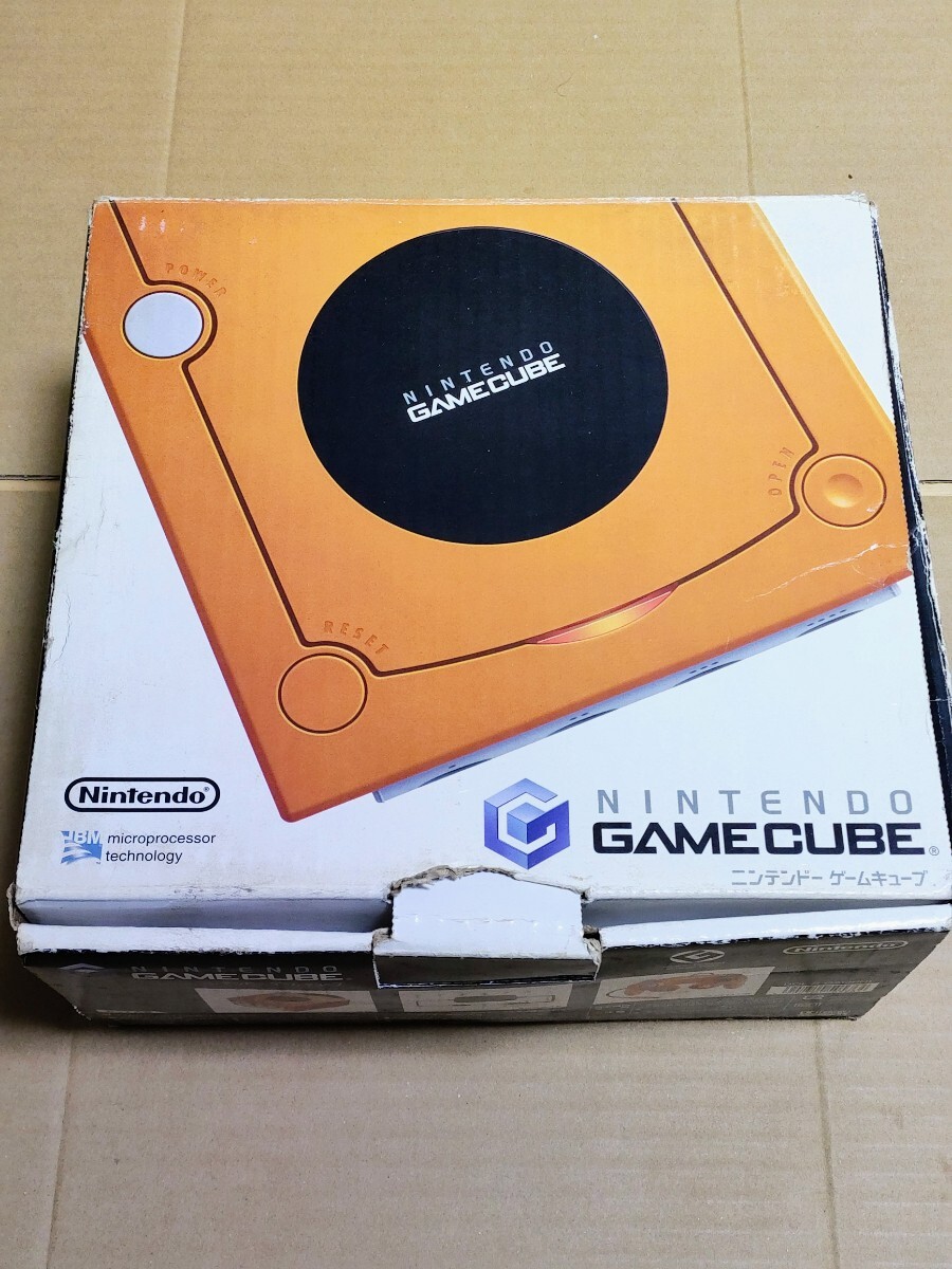 Nintendo 任天堂 ニンテンドー ゲームキューブ 本体、箱のみ オレンジ DOL-001_画像1