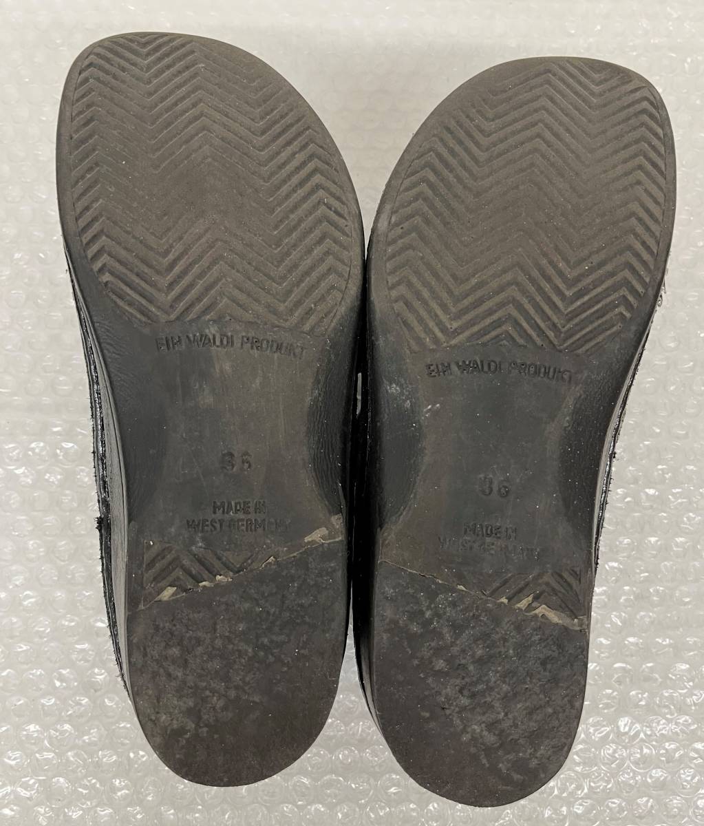 Finn Comfort ласты комфорт * вальгусная деформация первого пальца стопы здоровье кожа липучка обувь спортивные туфли 36 size( примерно 23.0cm) черный Германия производства 
