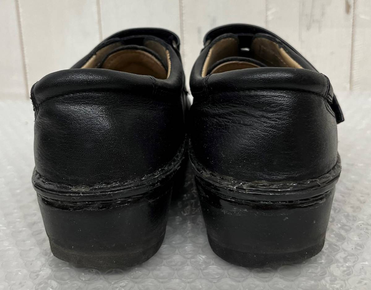 Finn Comfort ласты комфорт * вальгусная деформация первого пальца стопы здоровье кожа липучка обувь спортивные туфли 36 size( примерно 23.0cm) черный Германия производства 