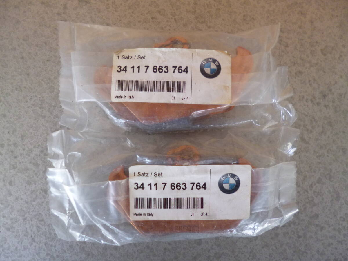 BMW тормозные накладки 34117663764 оригинальный товар BREMBO 2 шт не использовался NOS K1200LT K1200RS R1100RS R1150GS