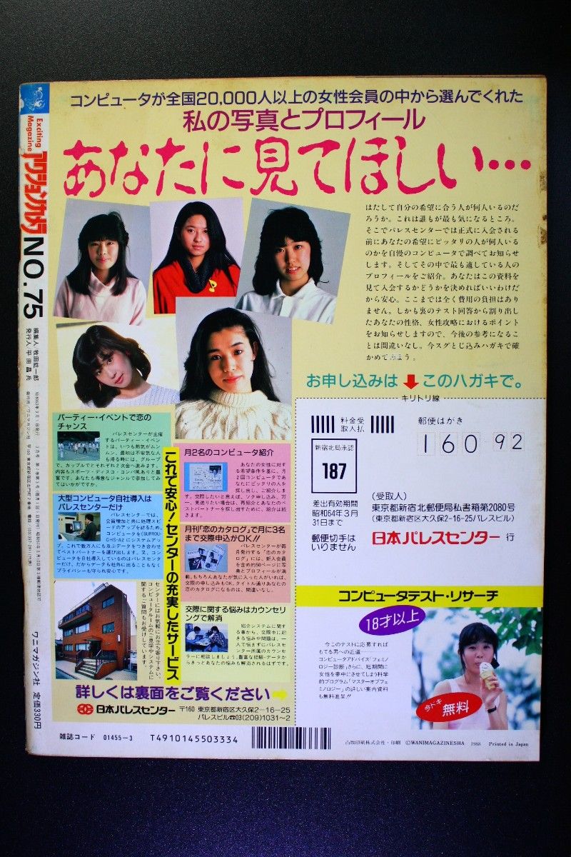 アクションカメラ 1988年3月 No.75 佐野量子 酒井法子 大西結花 